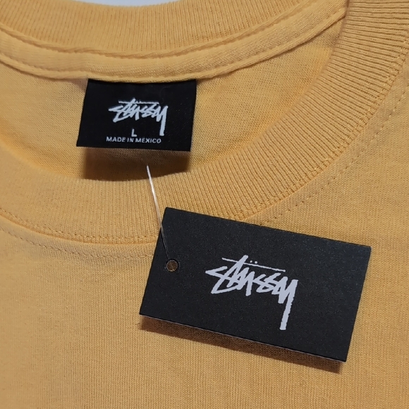 Stussy Yellow and Blue Star Graphic Tee - Picture 3 of 5
